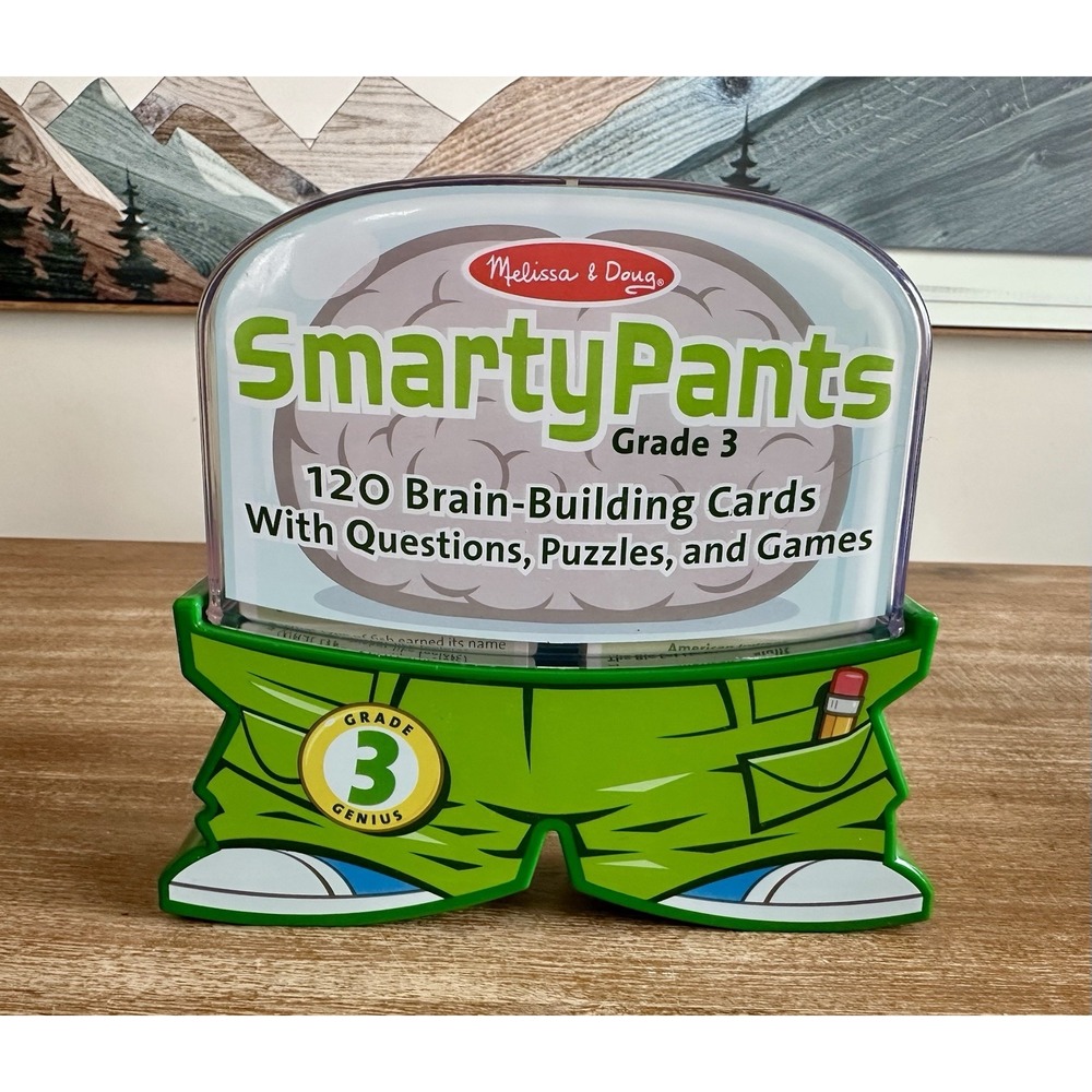 Melissa & Doug SMARTY PANTS Grade 3 Genius 120 Brain Building Cards